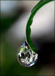 drop of water God in water